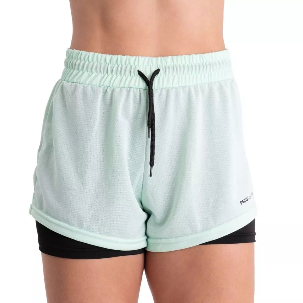 Shorts de Compressão Feminino 2 em 1